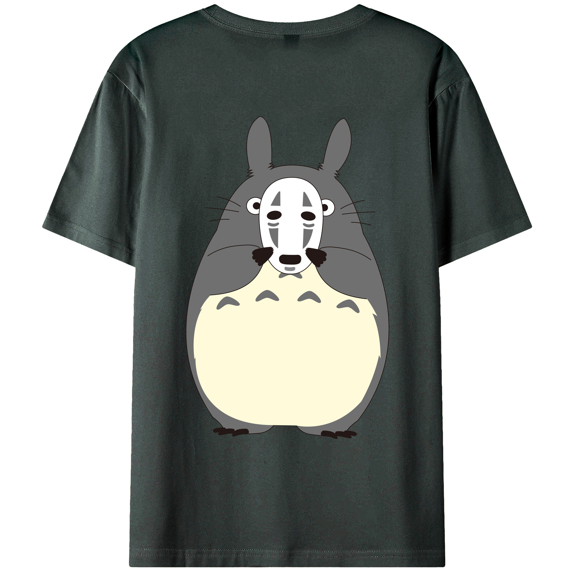 （画像用） となりのトトロ 草壁メイ 草壁サツキ My Neighbor Totoro Satsuki Kusakabe Mei Kusakabe 綿100％ メンズ半袖Tシャツ（バックプリント） 通気性